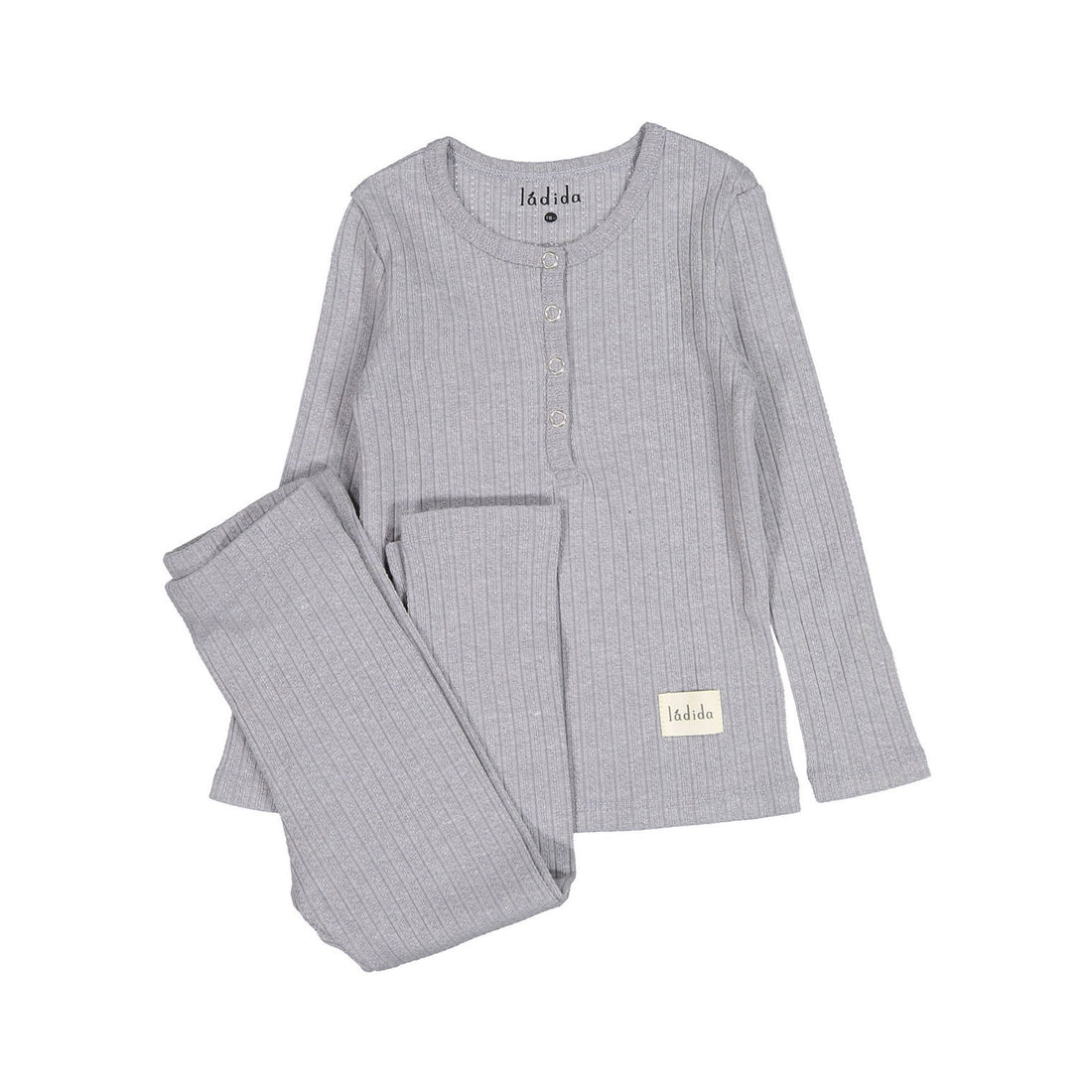 Ladida Layette Grey Pointelle Pajamas