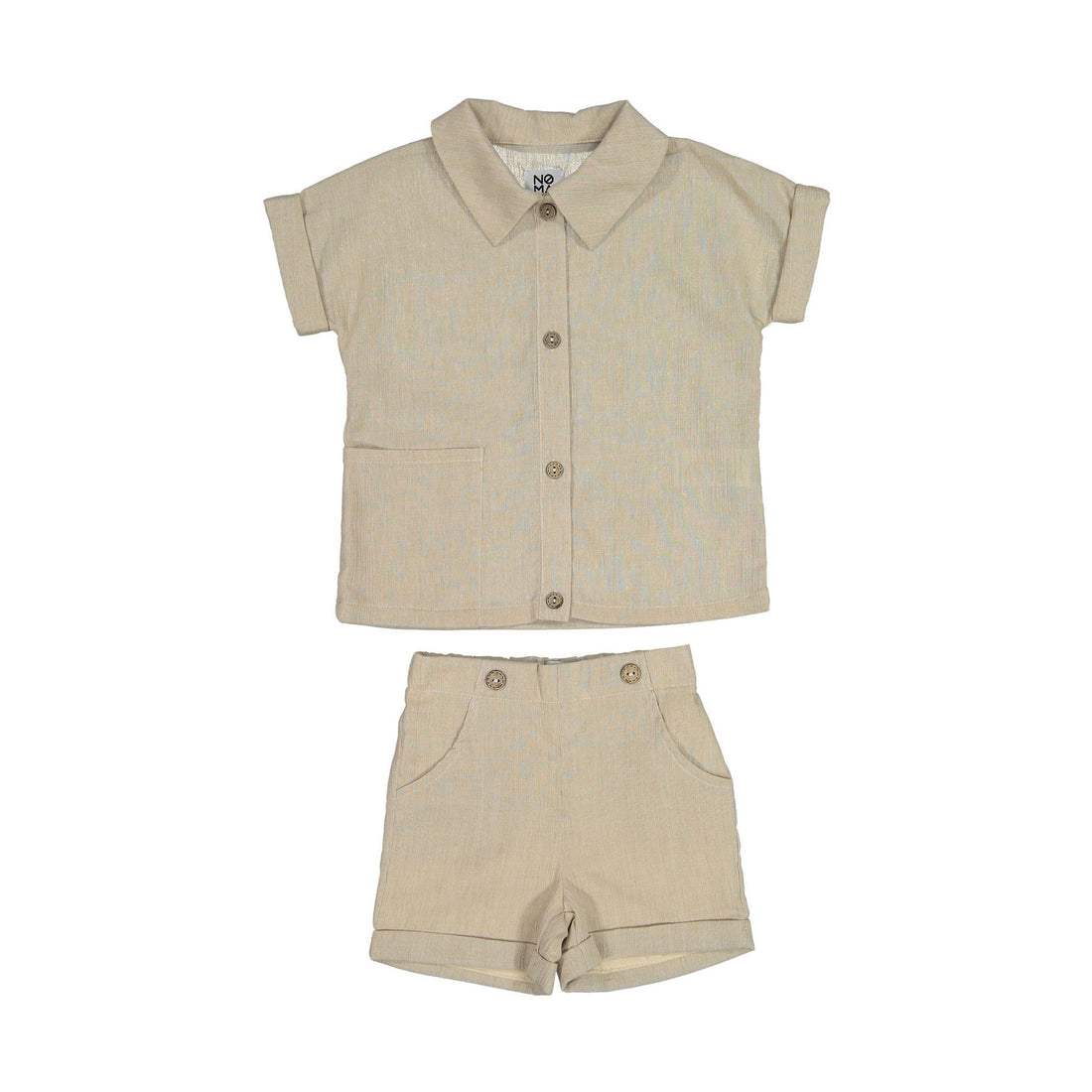 Noma Sand Button Down Crinklepocket Shirt Set