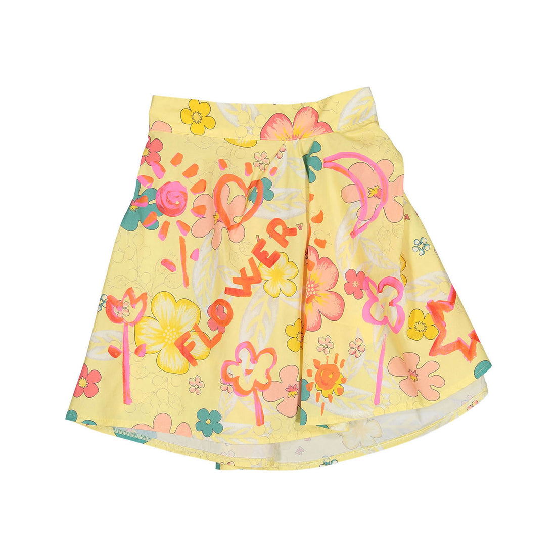 Marni Beige Flowers All Over Designed Skirt
