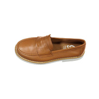 Papanatas Cognac Leather Loafers