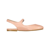Papanatas Pale Rose Leather Slingback Mary Janes