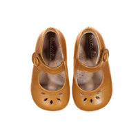 Papanatas Coganc Leather Openwork Baby Mary Janes