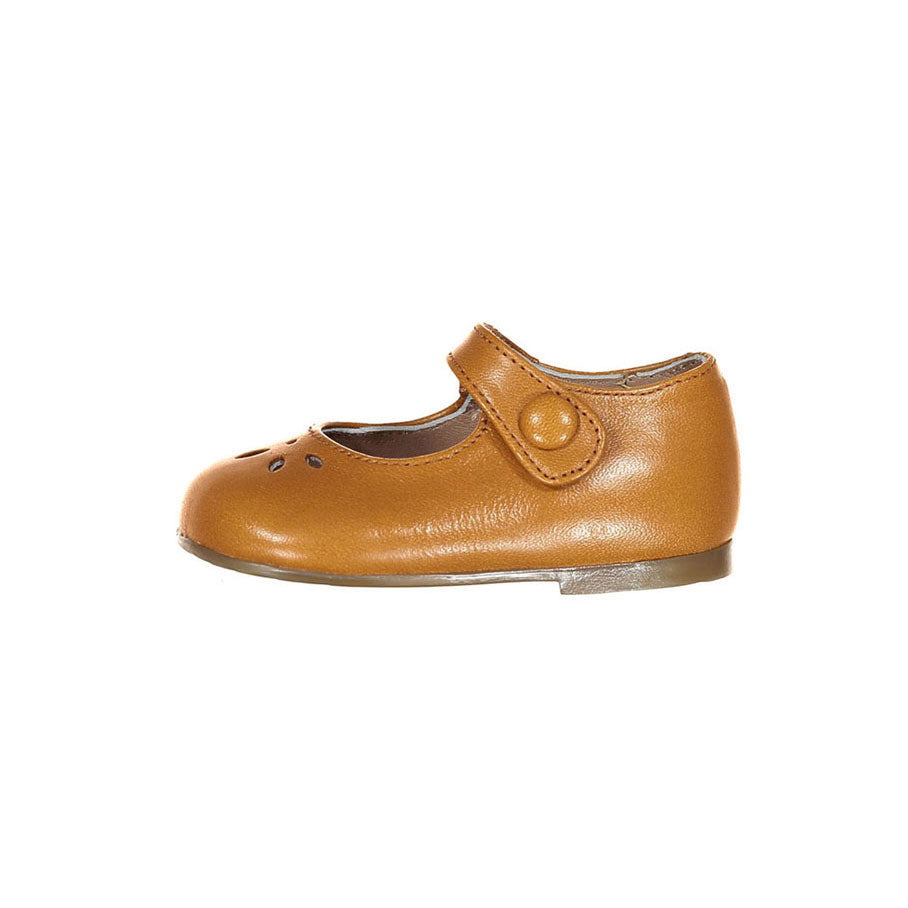 Papanatas Coganc Leather Openwork Baby Mary Janes
