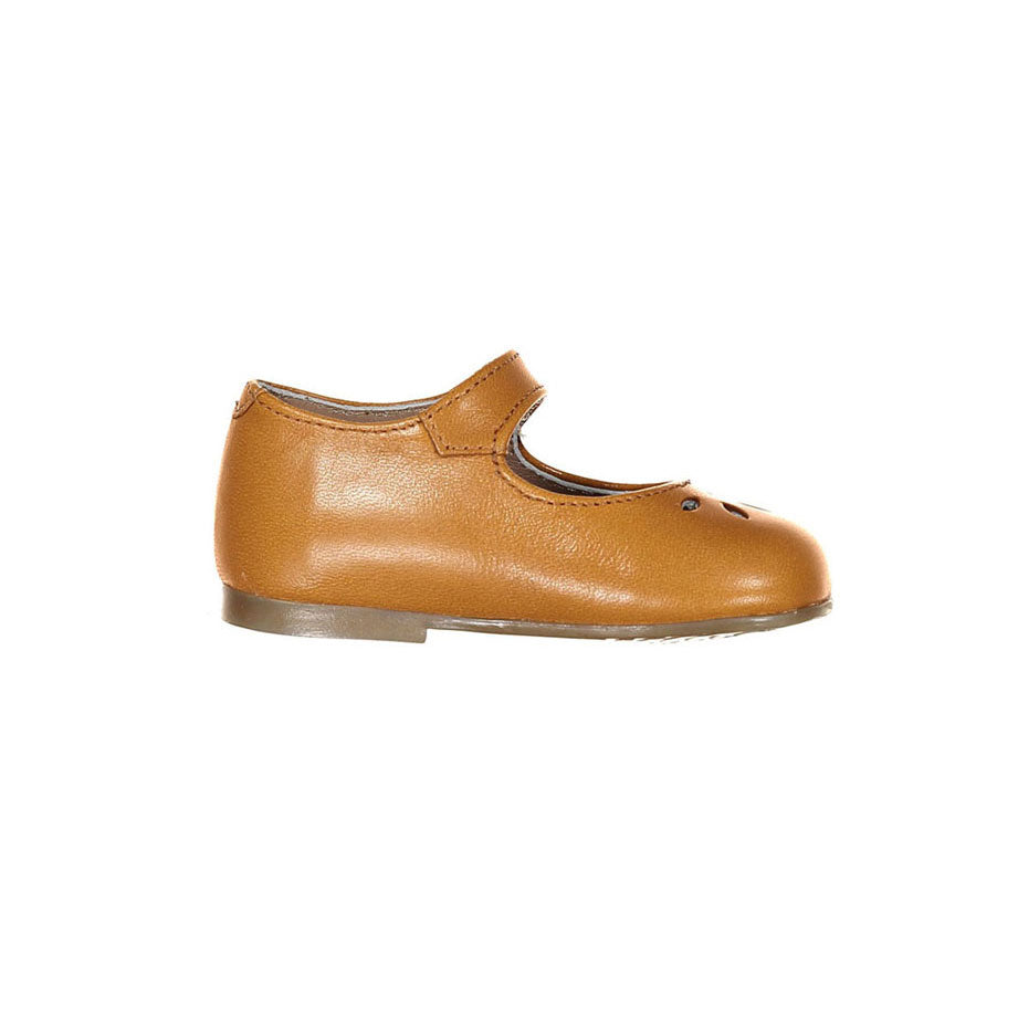 Papanatas Coganc Leather Openwork Baby Mary Janes