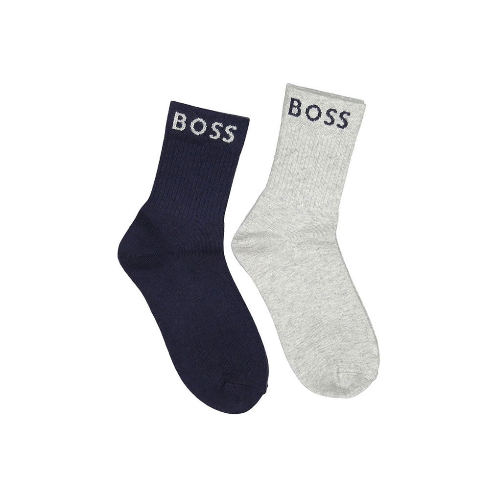 Hugo Boss Navy /Grey 2 Pack Socks