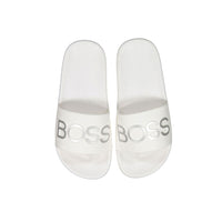 Hugo Boss White Mini Me Slides