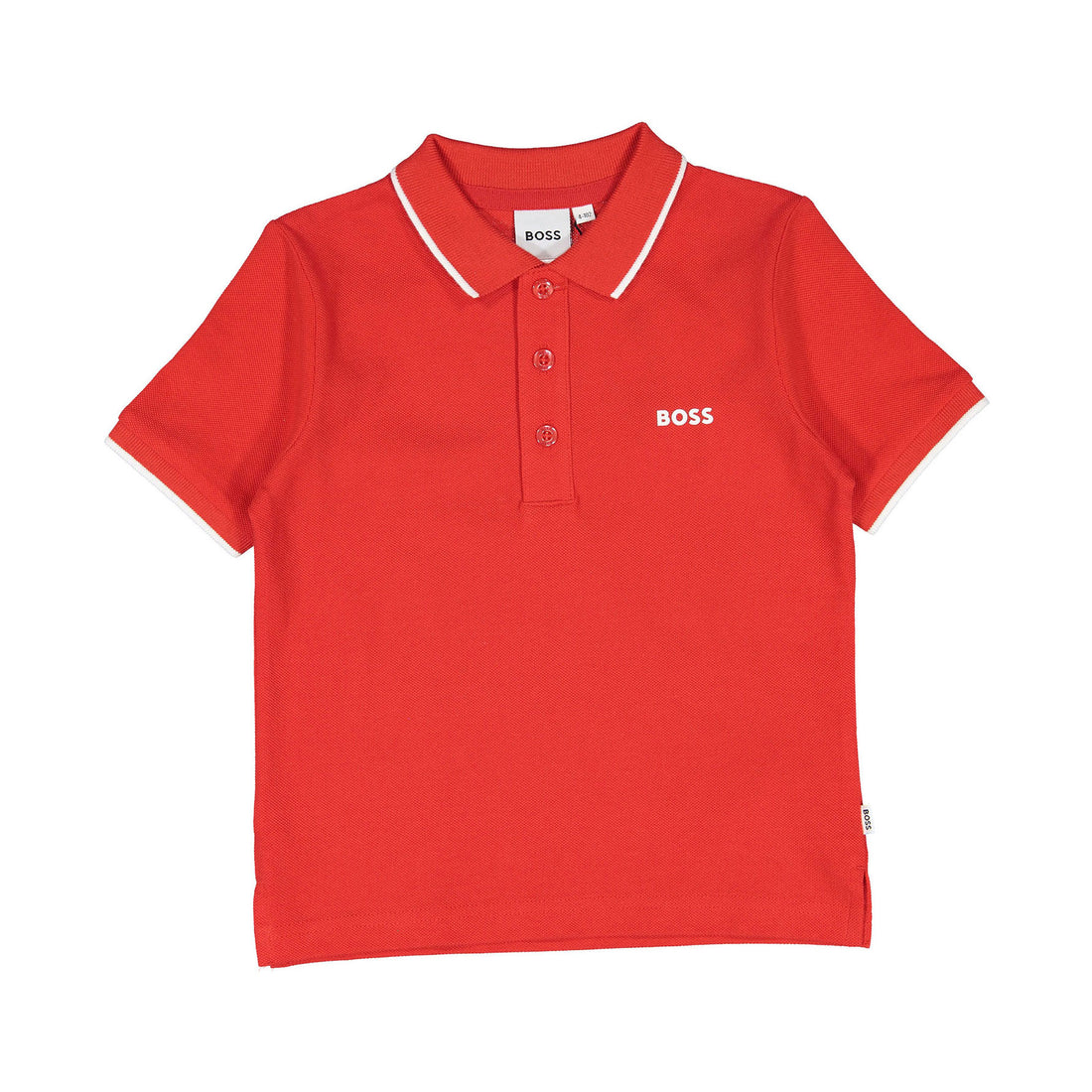 Hugo Boss  Bright Red Short Sleeve Polo