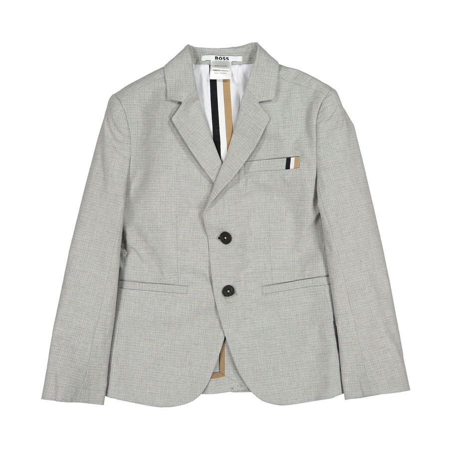 Hugo Boss Chine Grey Suit Jacket