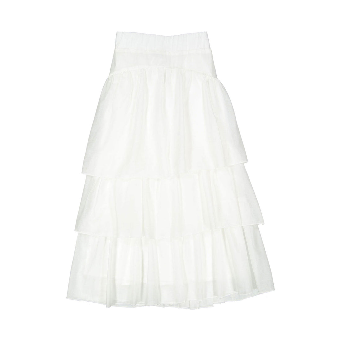 ROWE White Romantic Seamed Skirt