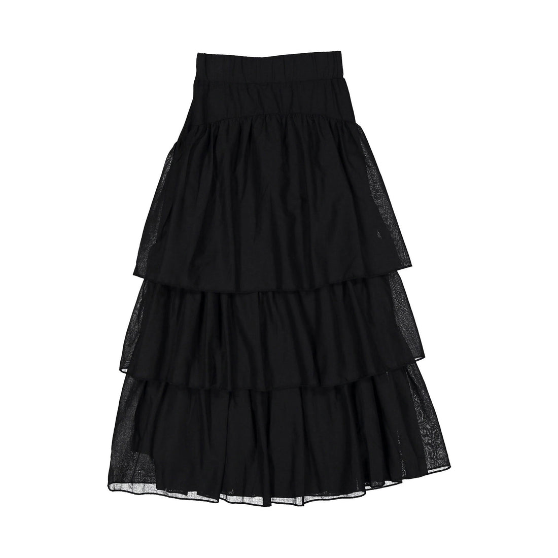 ROWE Black Romantic Seamed Skirt