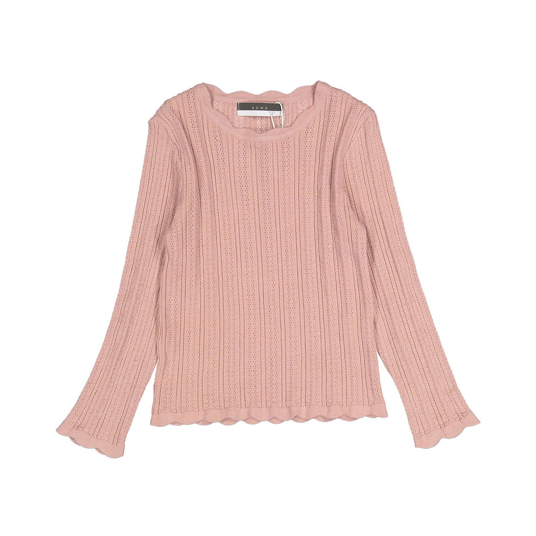 ROWE Deep Rose Pointelle Sweater