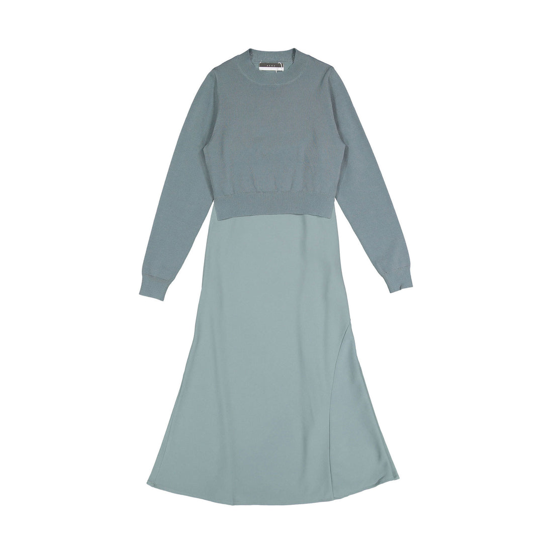 ROWE Slate Blue Slip Dress with Sweater
