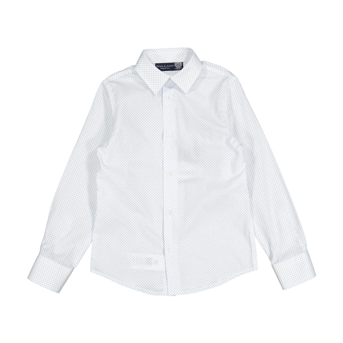 Dal Lago White Blue Dots Perth Shirt