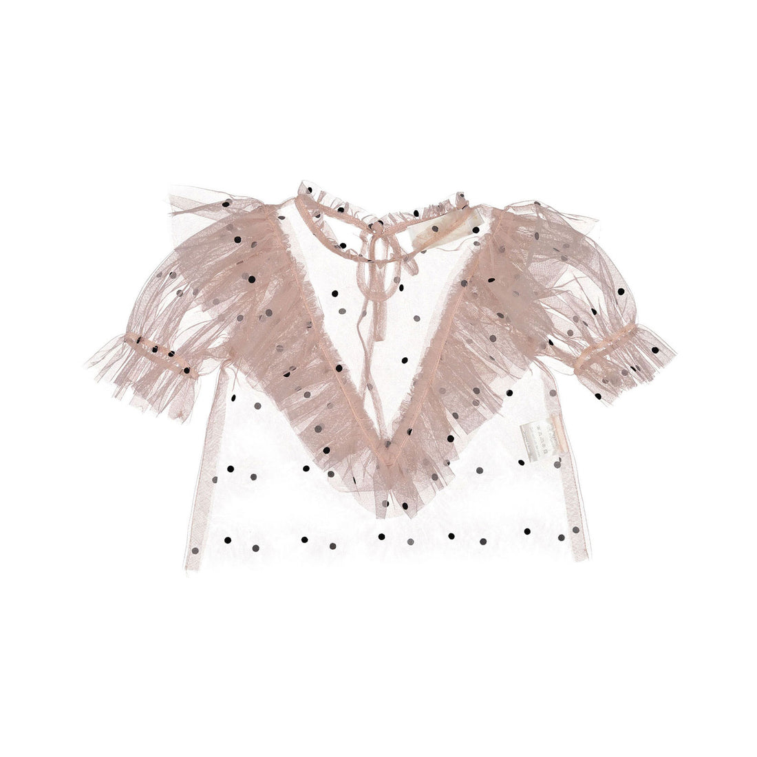 Petite Amalie Pink/Black Eve Tulle Blouse