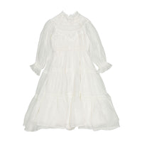 Petite Amalie White Long Heirloom Dress