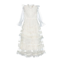 Petite Amalie White Eve Tulle Dress
