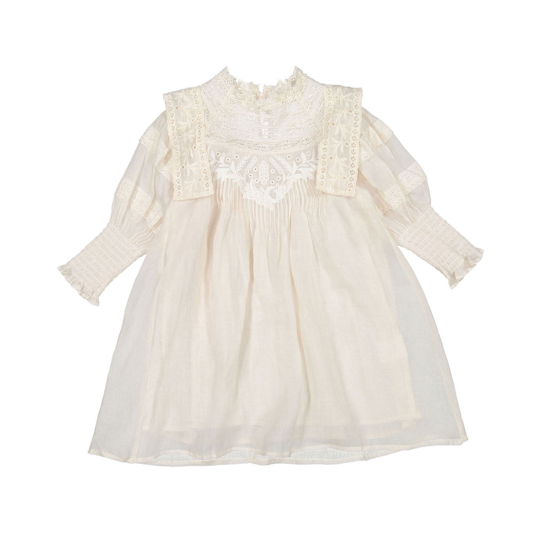 Petite Amalie Pale Pink Heirloom Smock Dress