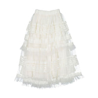 Petite Amalie White Eva Tulle Skirt