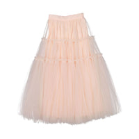 Petite Amalie Pale Pink Long Tulle Skirt