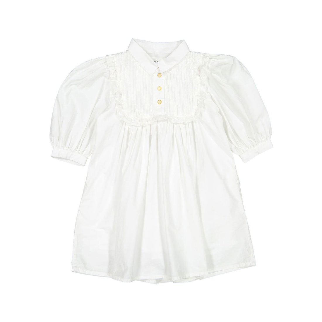 Morley White Delphinium Stevie Dress With Pleats On The Chest
