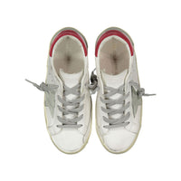 Golden Goose White/Red Superstar Sneakers