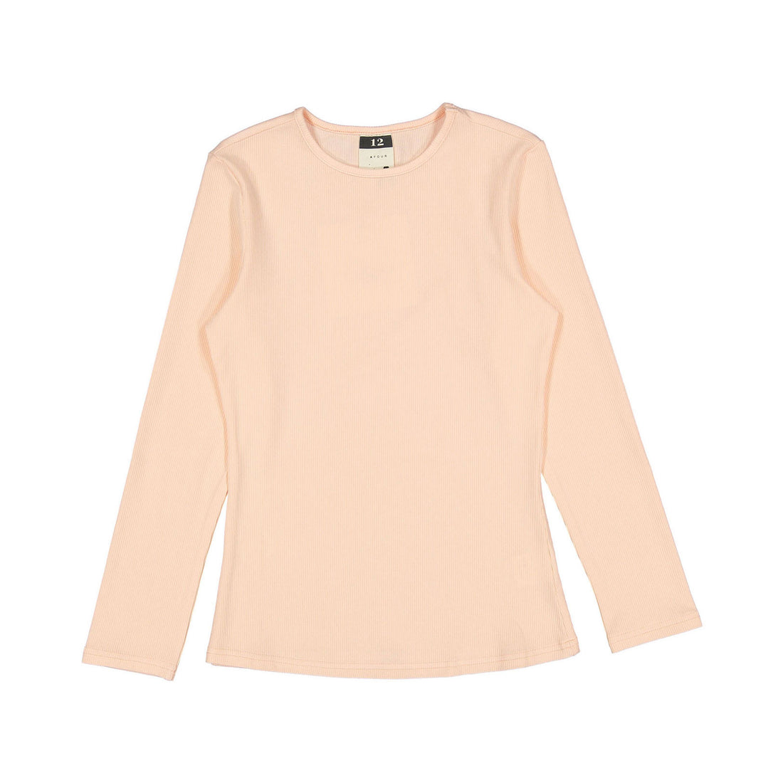 A4 Salmon Ribbed Tee