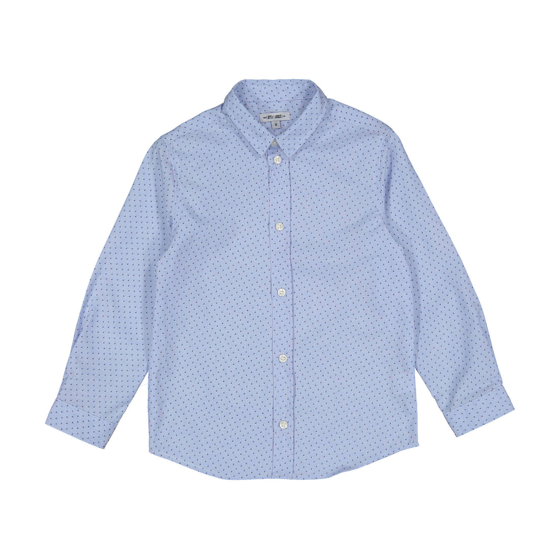 Boys and Arrows Blue Tiny Flowers Long Sleeve Shirt