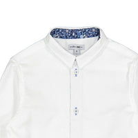 Boys and Arrows White With Snowflake Design Collar Shirt