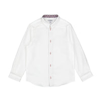Boys and Arrows White With Red Design Collar Shirt