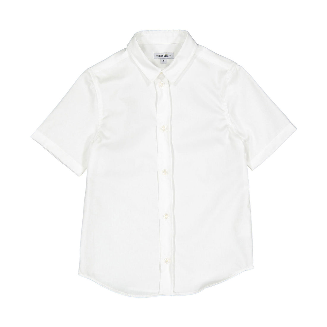 Boys and Arrows White Basic Short Sleeve Shirt