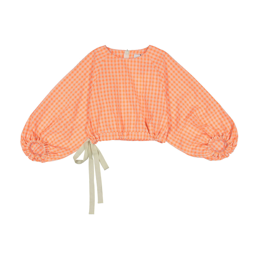 Unlabel Sand/Peach Check Delight Blouse