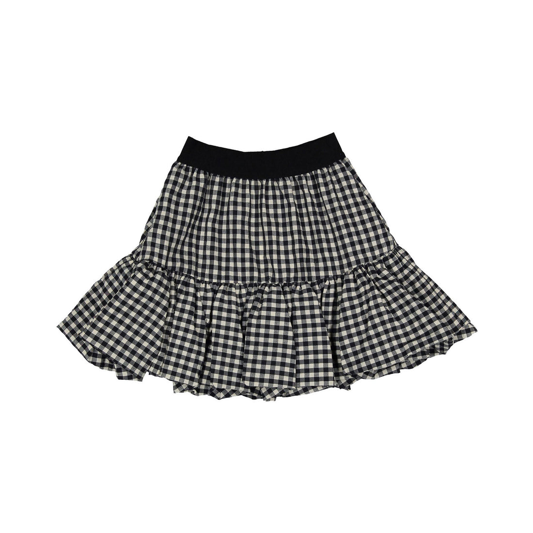 Unlabel Milk/Black Check Blessed Skirt