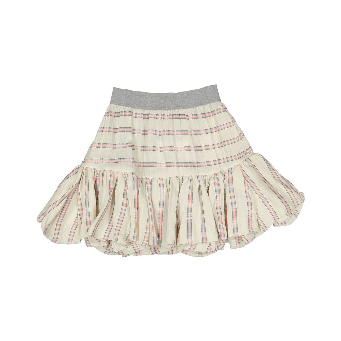 Unlabel Milk/Pink Stripes Apricot Skirt