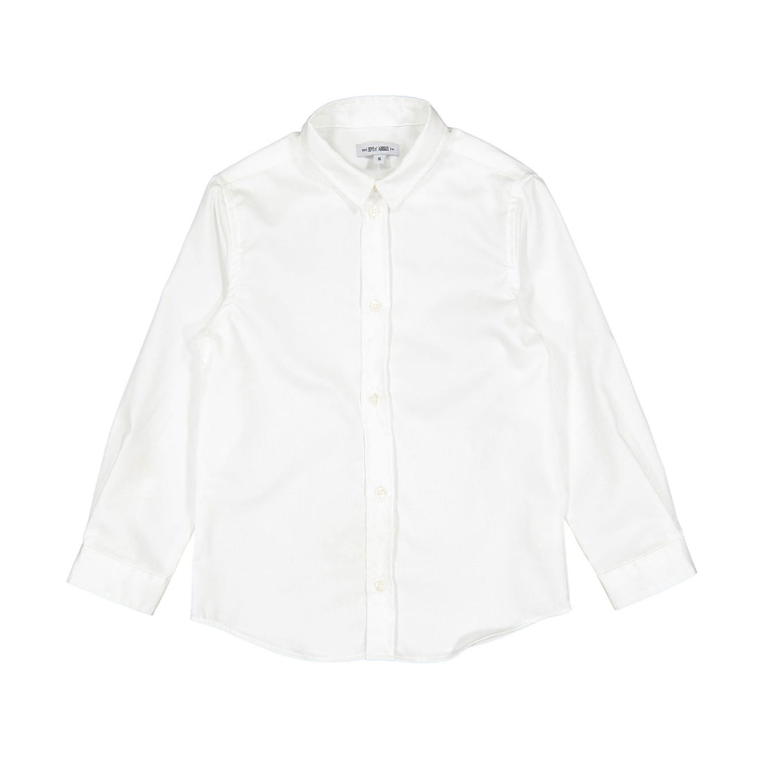 Boys and Arrows White Basic Long Sleeve Shirt