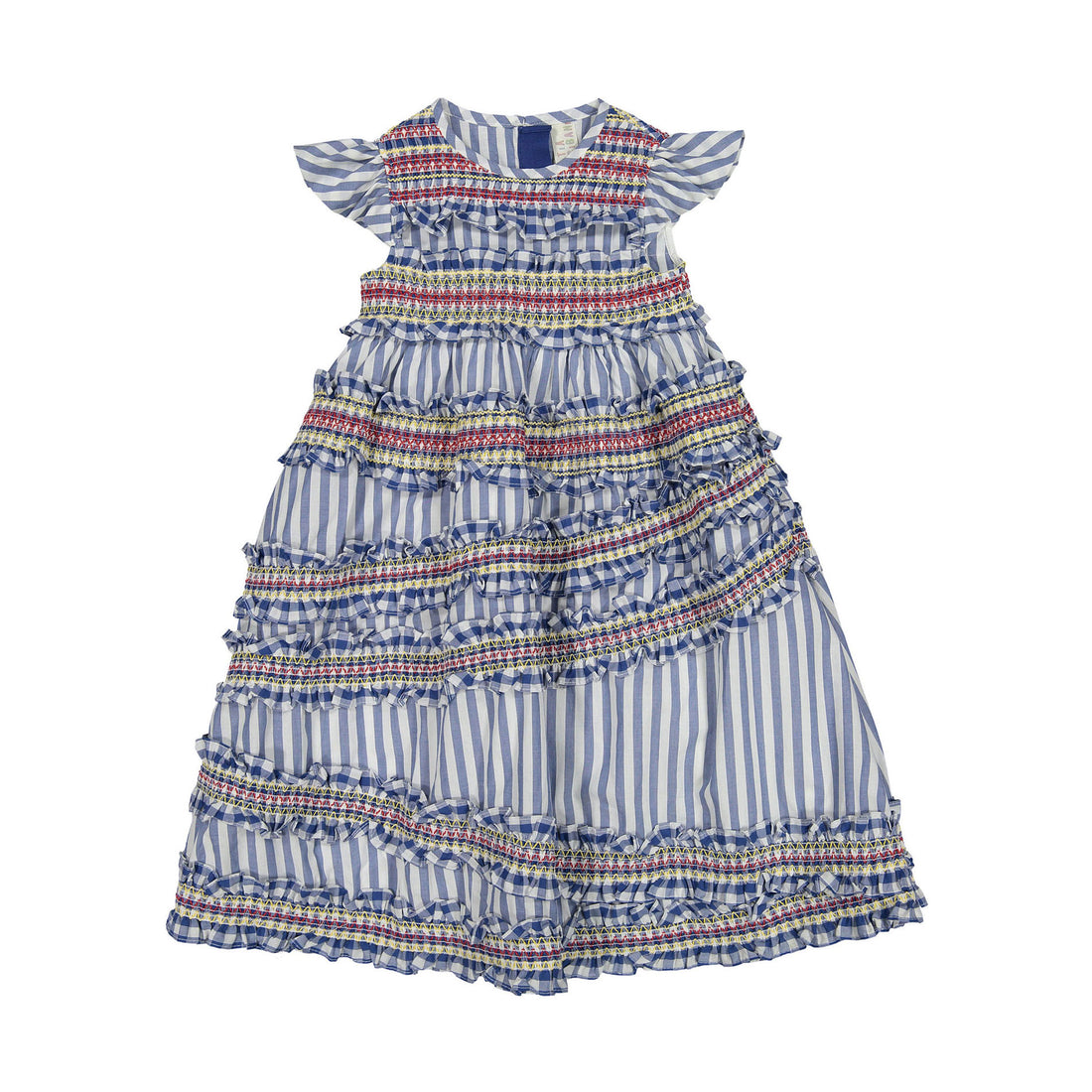 Tia Cibani Fuzz Vanessa Smock Gown