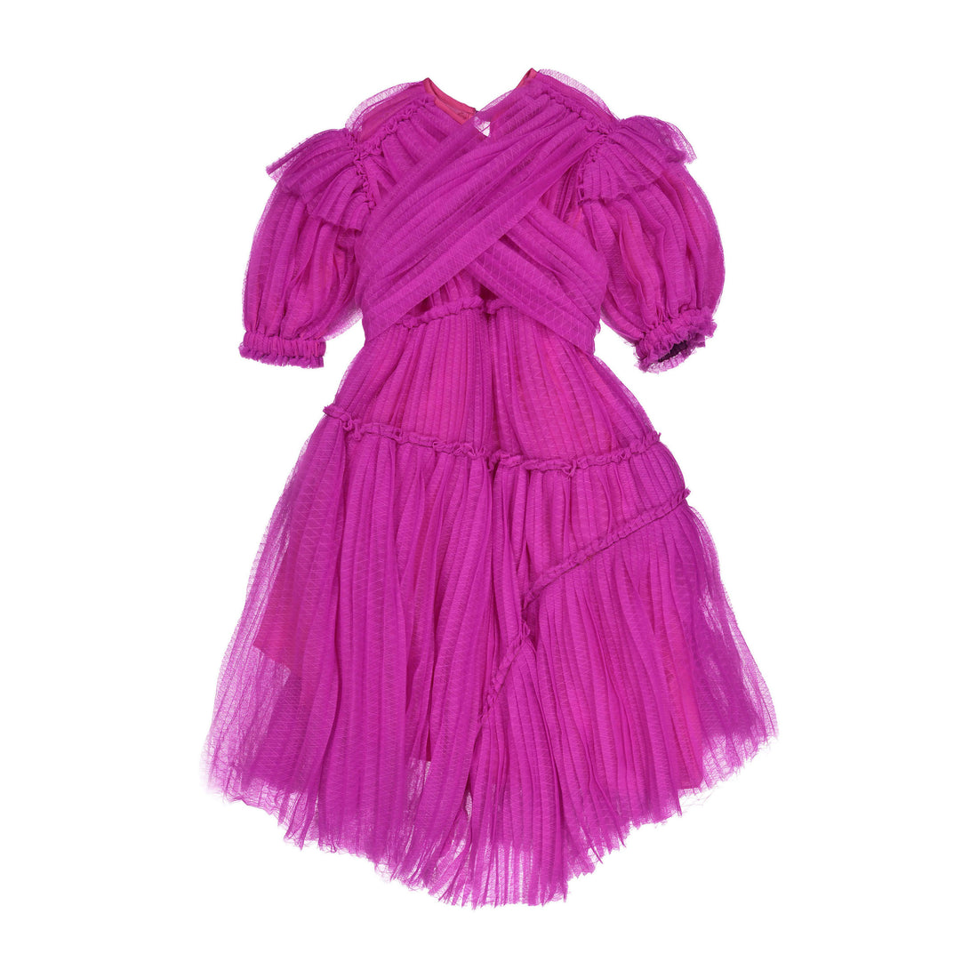 Tia Cibani Mojave Vanessa Bubble Shell Midi-Frock