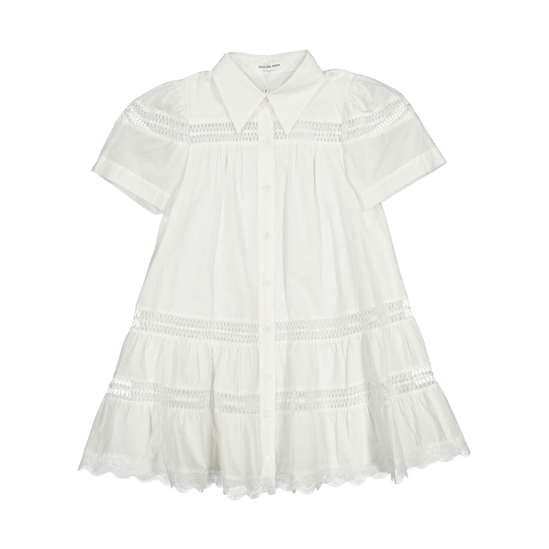 Designers Remix Cream Sandrine Wide Dress