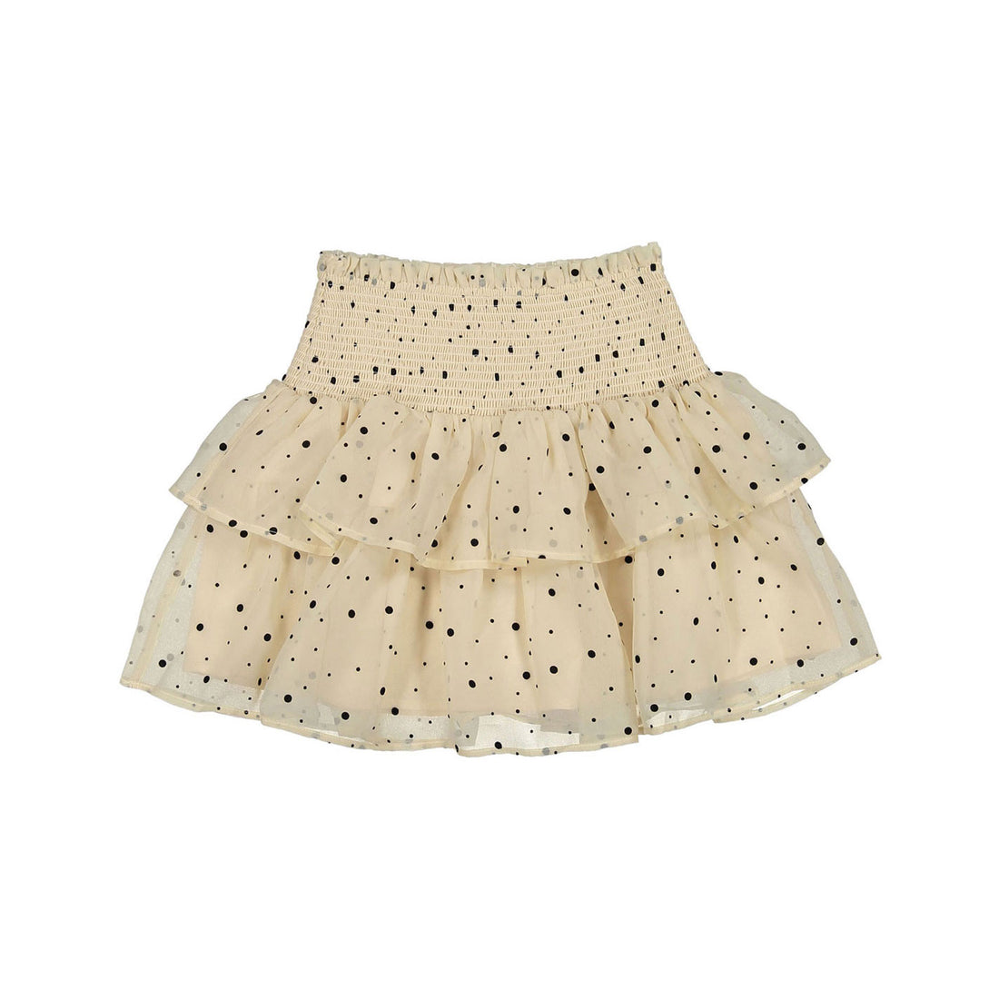 Designers Remix Cream/Black Dots Denise Smock Skirt