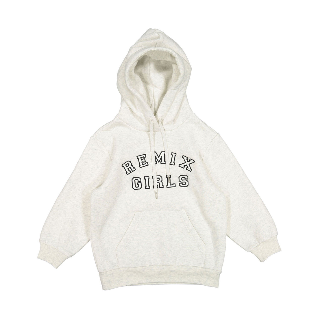 Designers Remix Light Grey Melange William Logo Hoodie