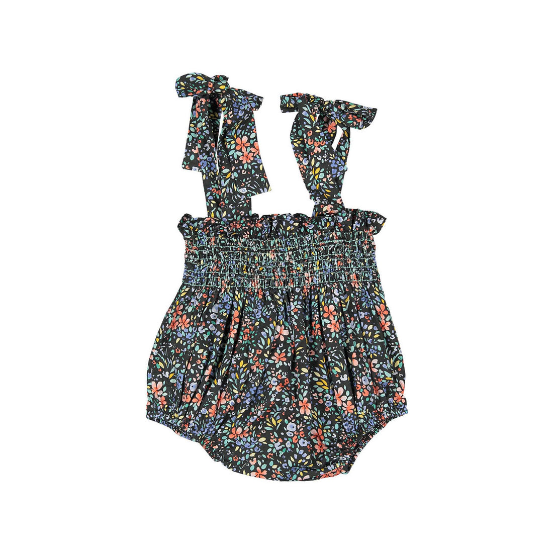 Nueces Multicolor Flowers Cadaques Smocked Romper