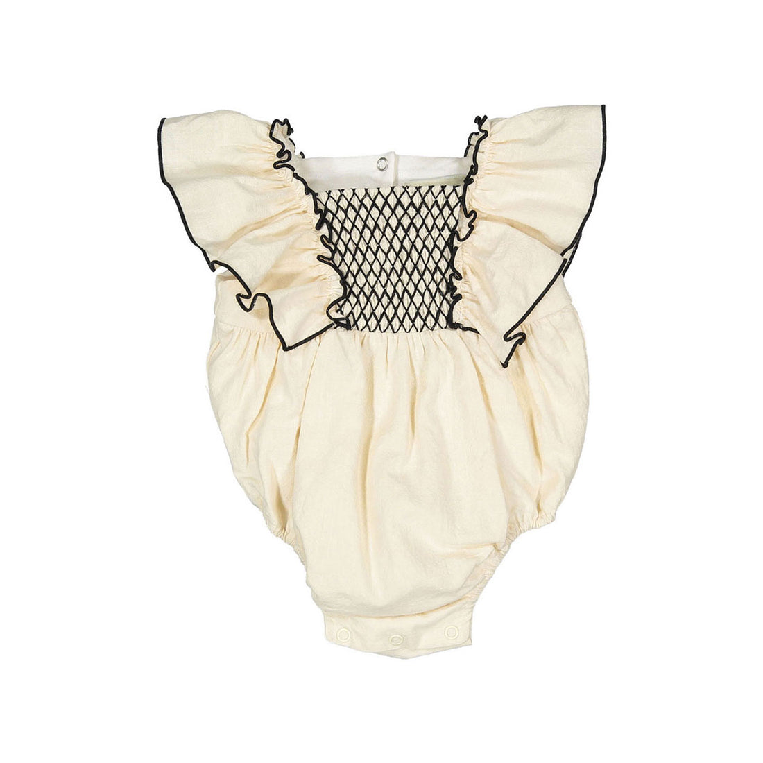 Nueces Ivory Moraira Smocked Romper