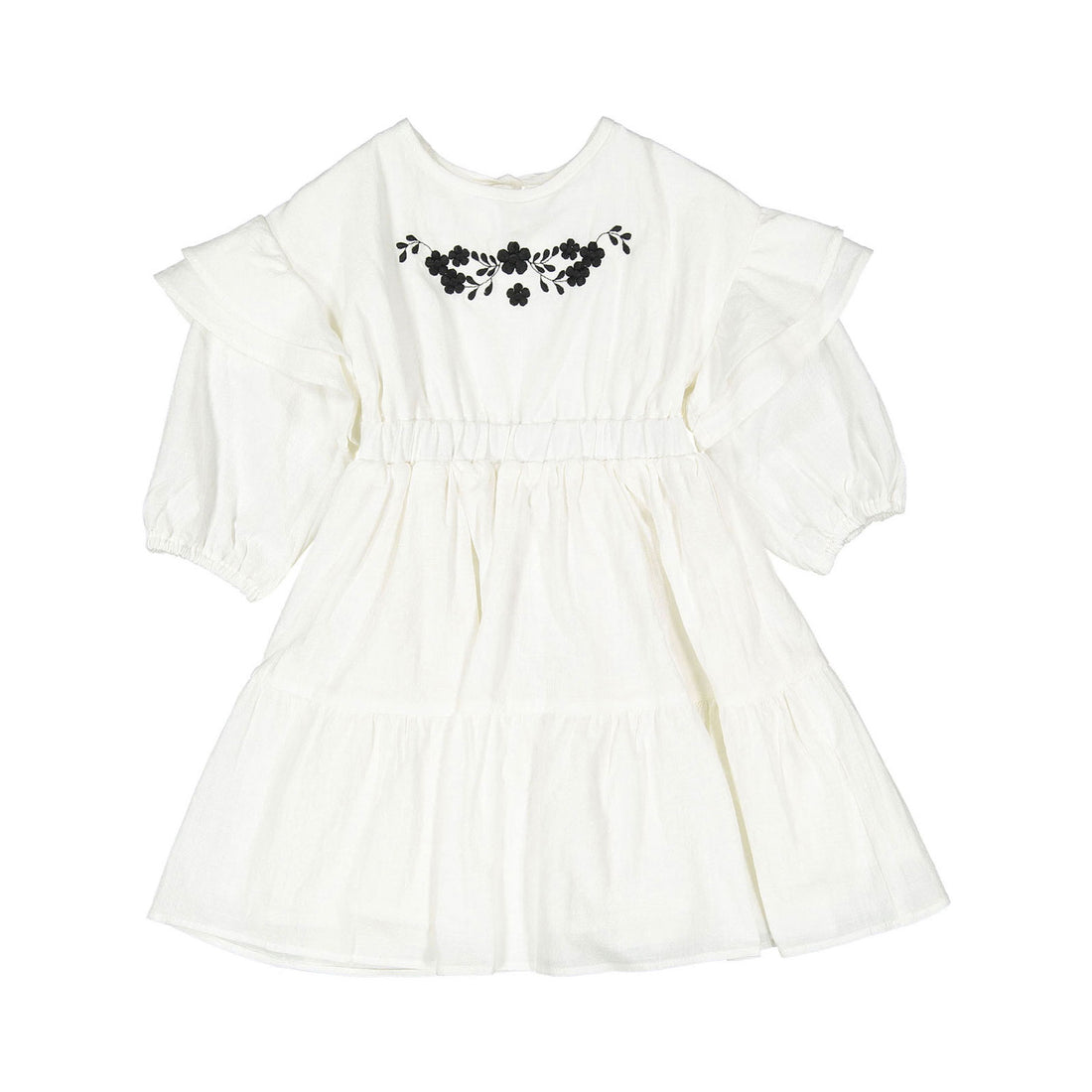Nueces Off White Campello Embroidered Dress