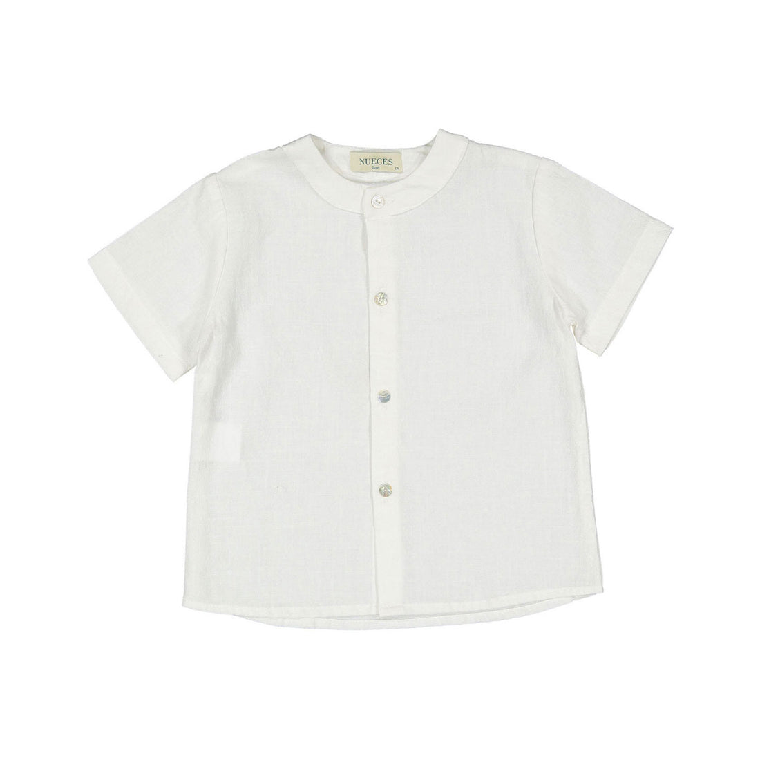 Nueces Off White Short Sleeve Bagur Shirt