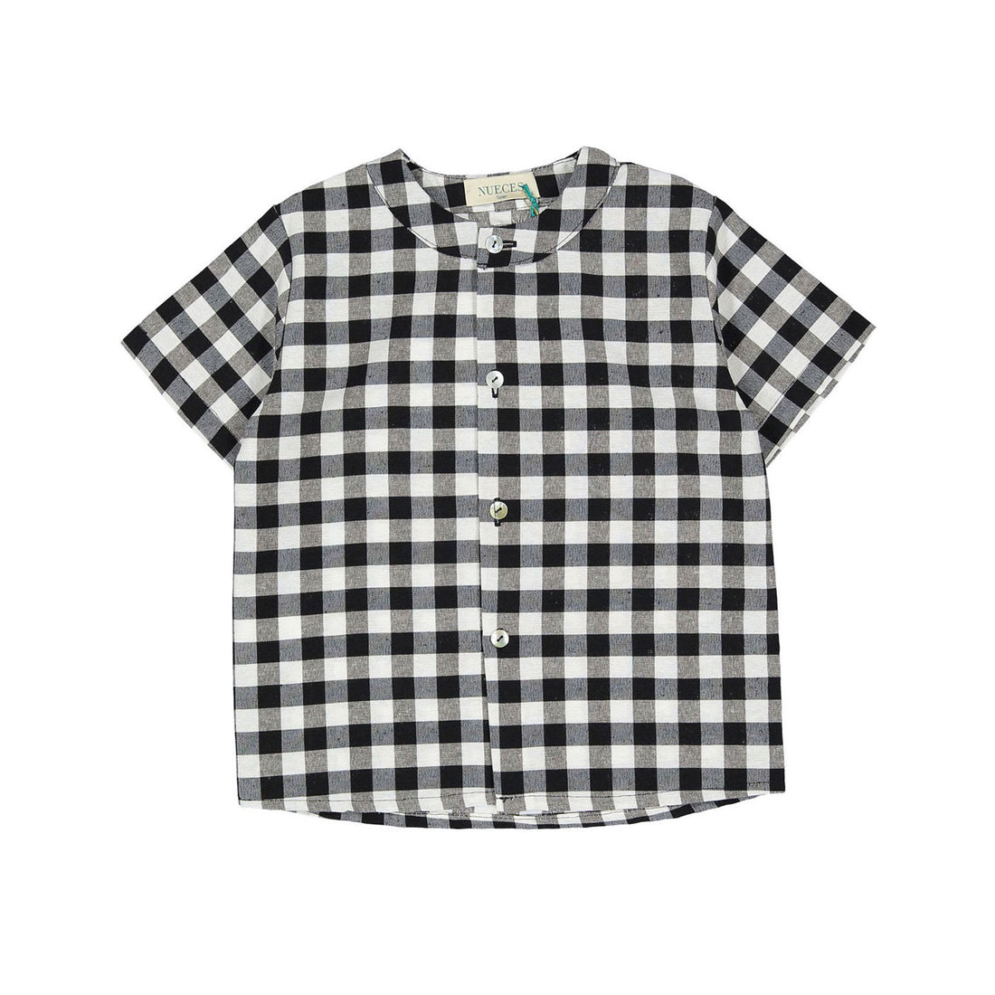 Nueces Vichy Plaid Short Sleeve Bagur Shirt