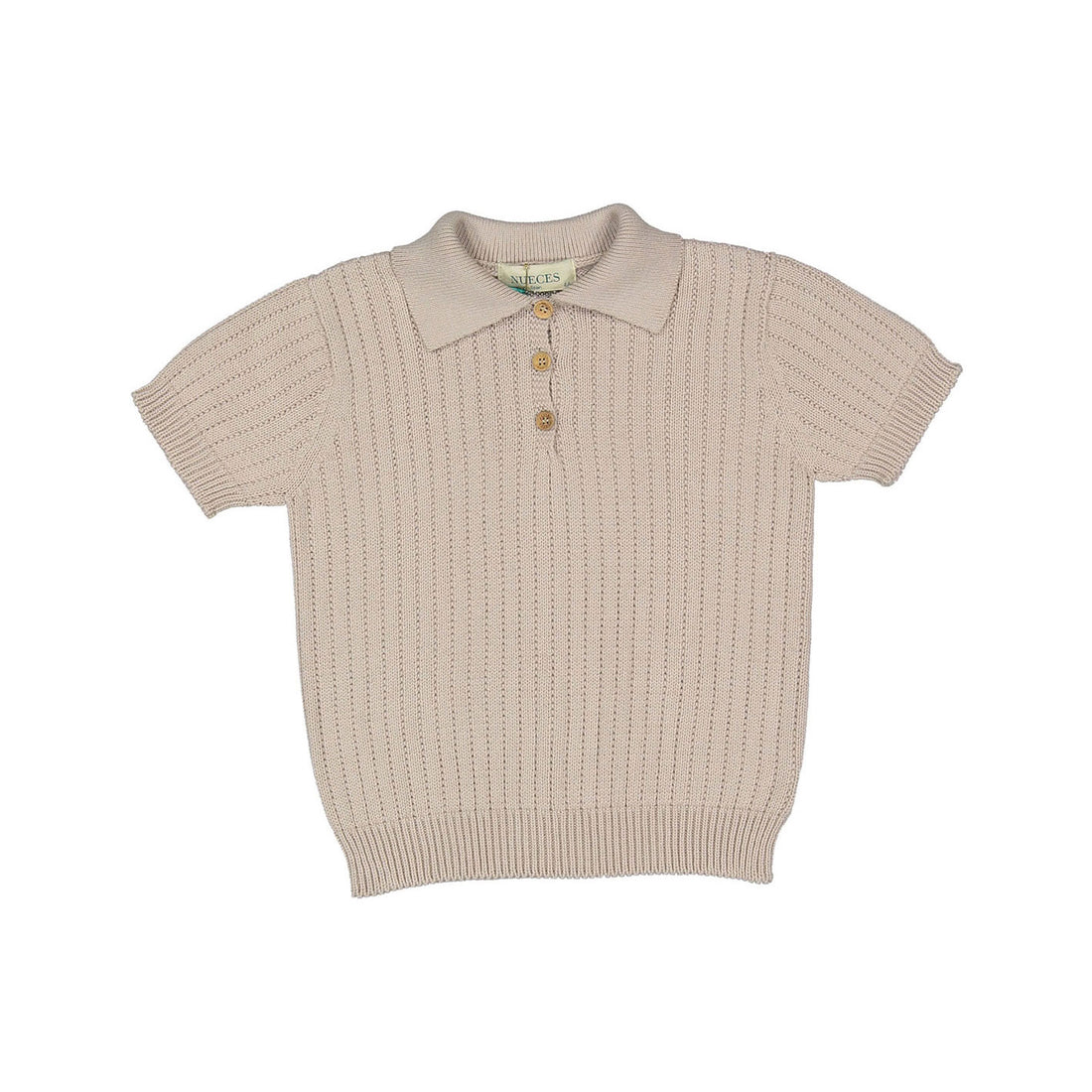 Nueces Taupe Rib Polo Shirt
