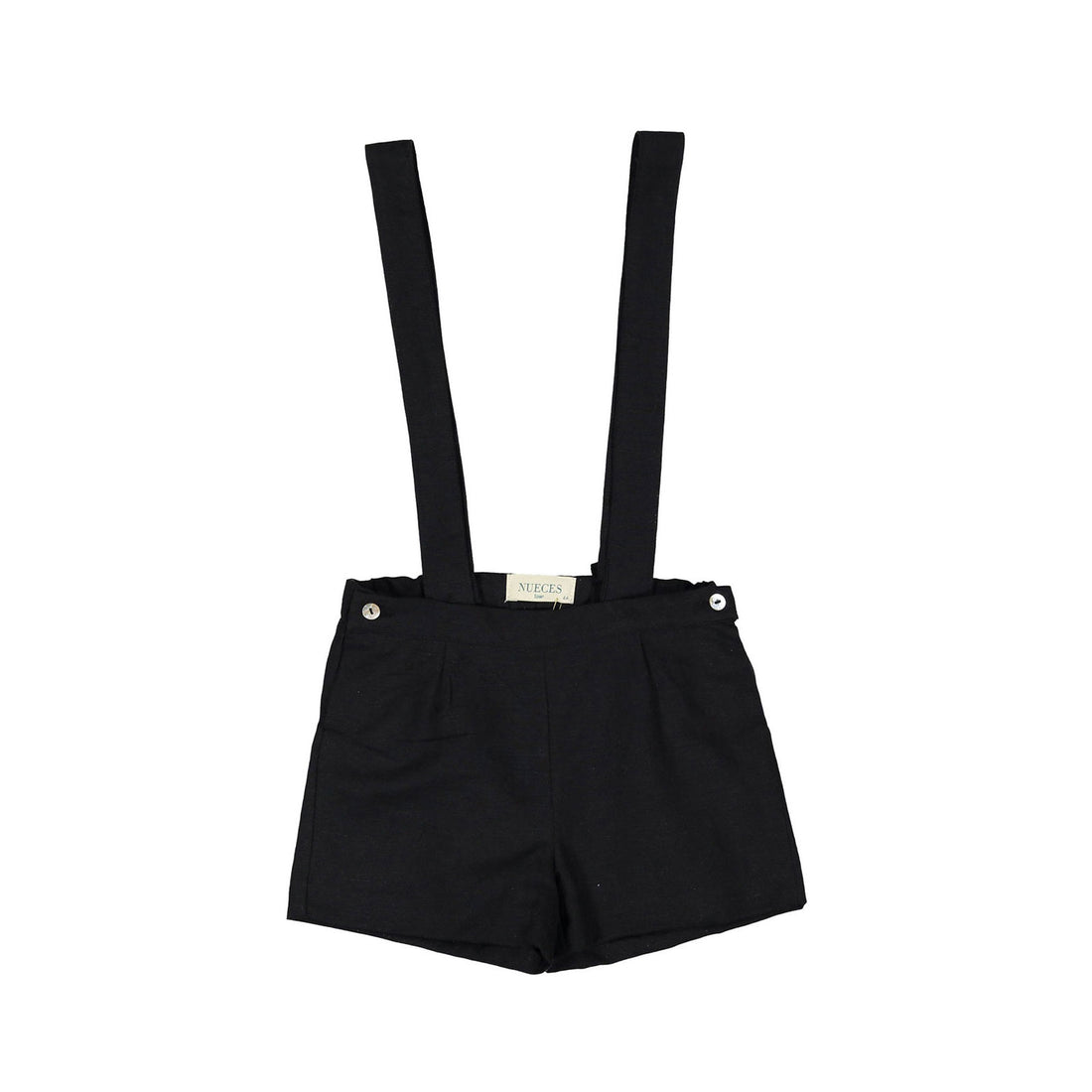 Nueces Black Linen Pepito Shorts