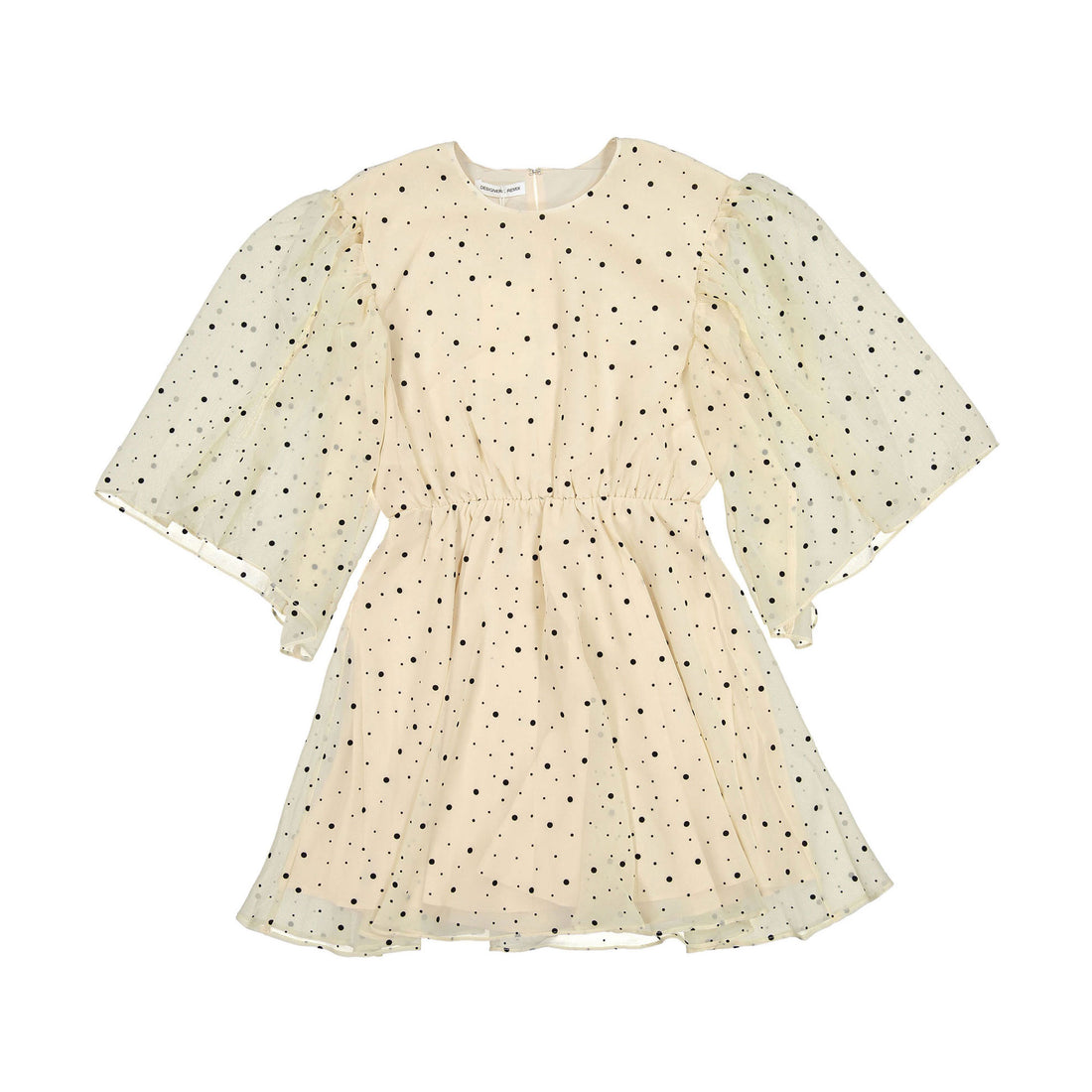 Designers Remix Cream/Black Dots Denise Volume Dress