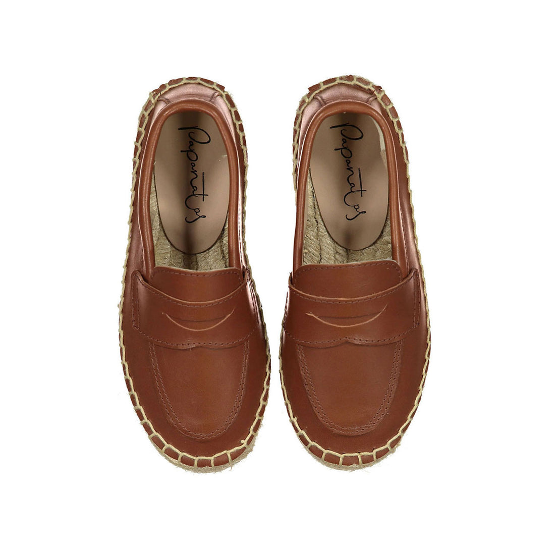 Papanatas Oak Raw Leather Espadrilles