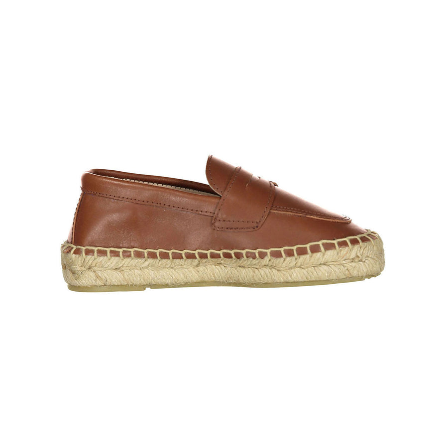 Papanatas Oak Raw Leather Espadrilles
