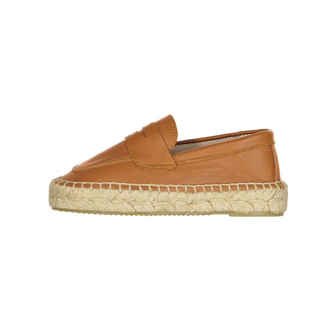 Papanatas Camel Raw Leather Espadrilles